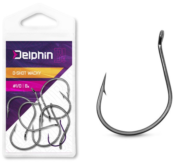 Delphin háčky b! d-shot wacky 8 ks - 2