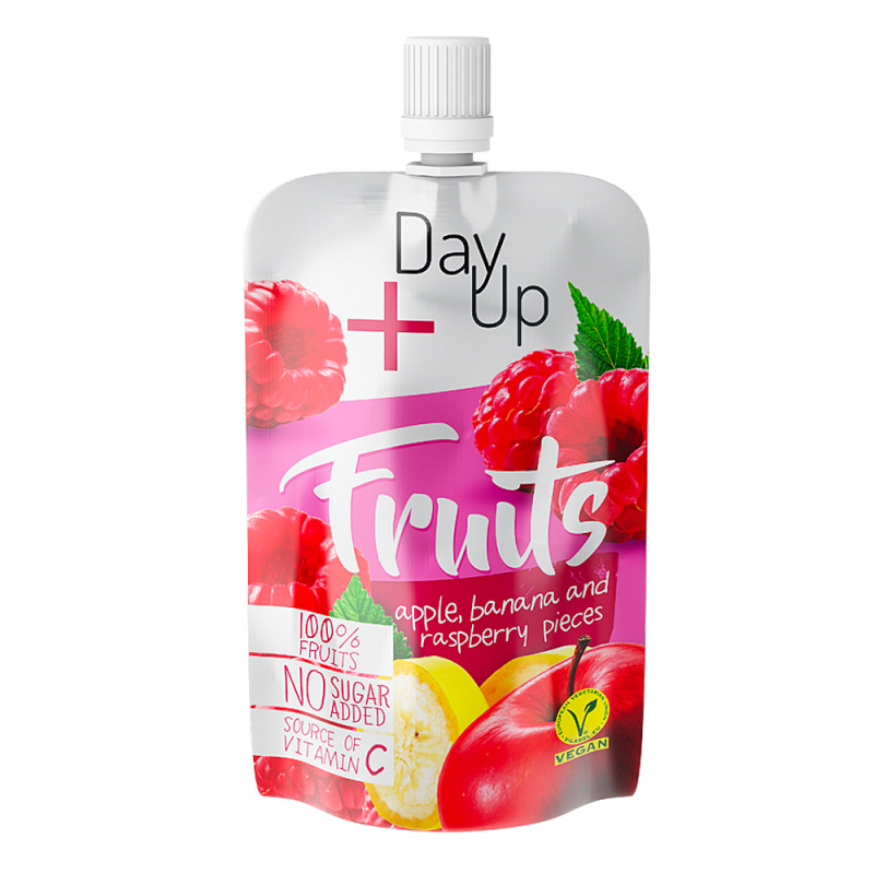 Day Up Ovocná kapsička jablko, banán a malina 100 g