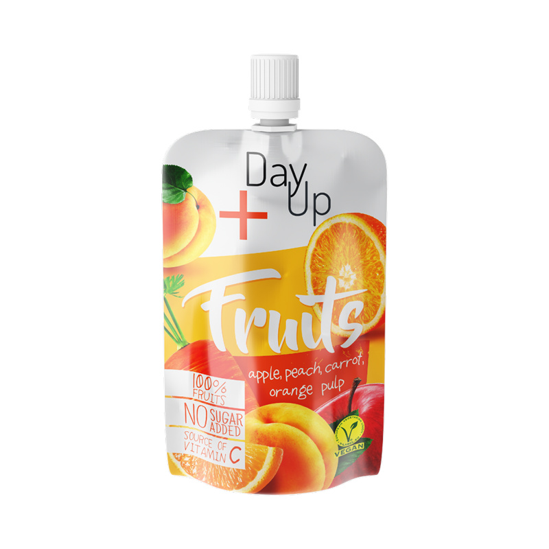 Day Up Ovocná kapsička jablko, broskev, mrkev a pomeranč 100 g