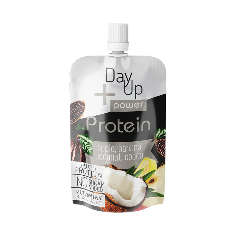 Day Up Ovocná kapsička jablko, banán, kokos, kakao s proteinem 100 g