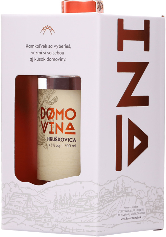 Domovina Hruškovica v krabičce 42% 0,7l