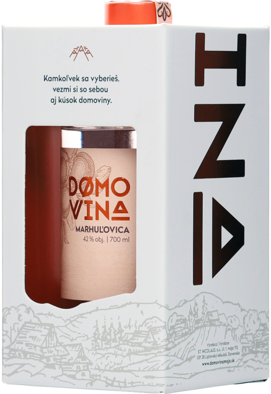 Domovina Marhuľovica v krabičce 42% 0,7l