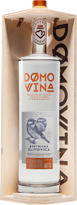 Domovina Bystrická Slivovica 3l 52% (dárkové balení kazeta)