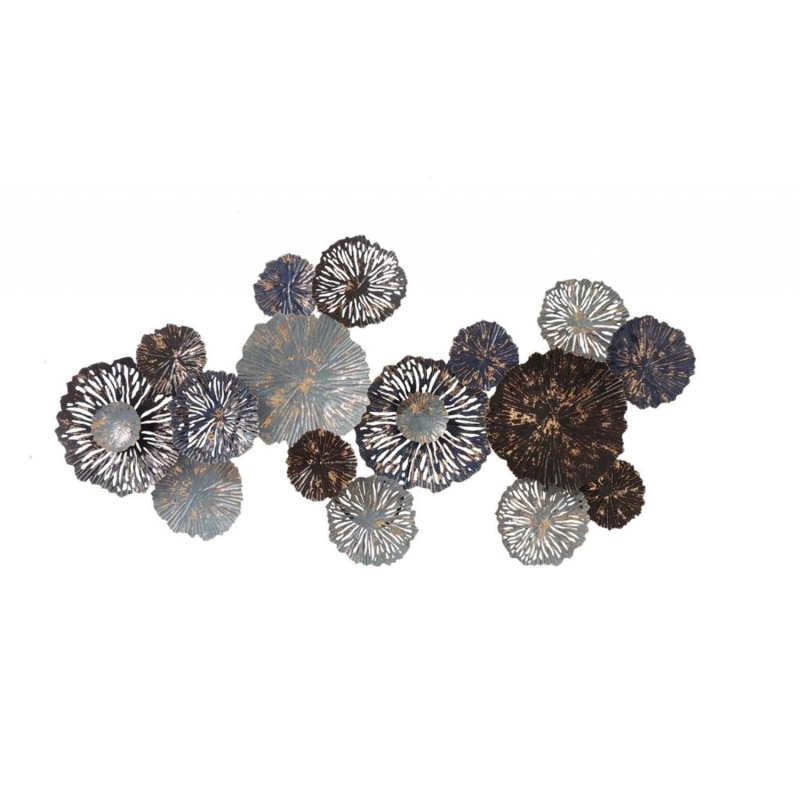 FALC Nástěnná kovová 3D dekorace 17SMA0696, 135 x 66,5 x 3 cm