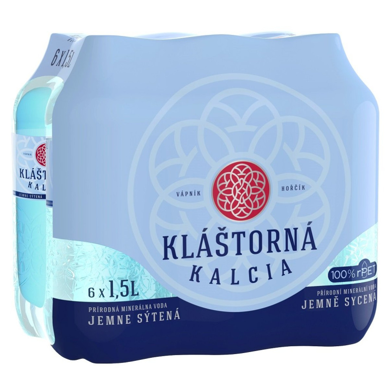 Kláštorná Minerální voda Kláštorna, jemně perlivá, 6x 1,5l