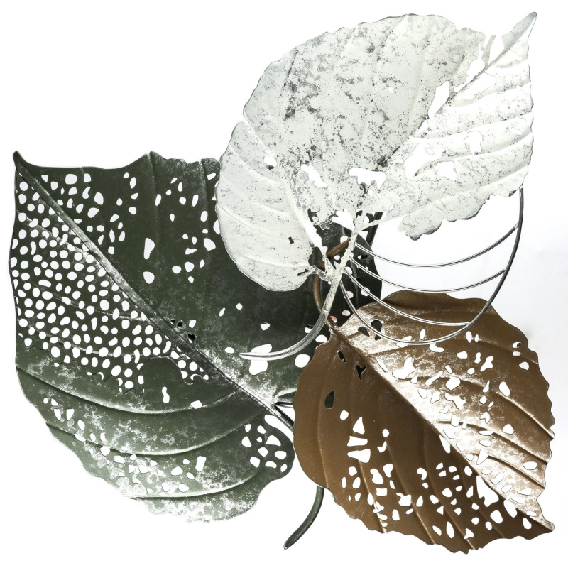 FALC Nástěnná kovová 3D dekorace 19SMA9547, 50 x 50 x 4 cm