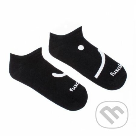 Členkové ponožky smajlík čierne S (Unisex veľkosť S (veľkosť 35-38))