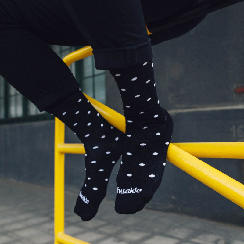 Ponožky Bodkáčik noc M (Unisex veľkosť M (veľkosť 39-42))