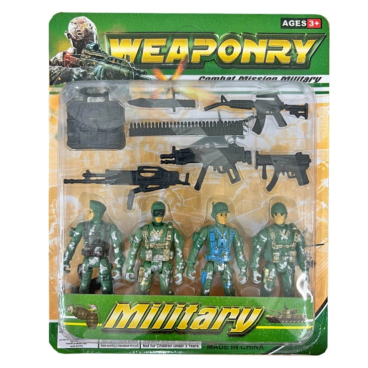 vojáci warfare bojové komando figurky 8 cm, sada 4 ks