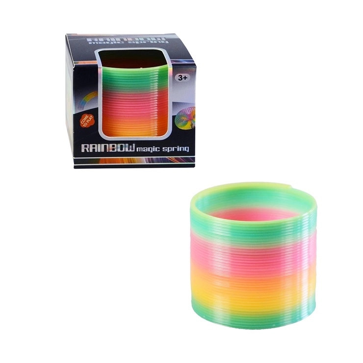 pružina rainbow – barevná skákací spirála pro děti