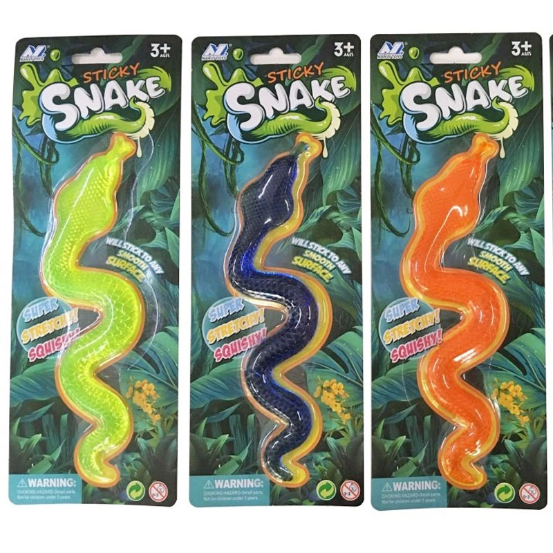 lepkavý had – zábavná gumová hračka