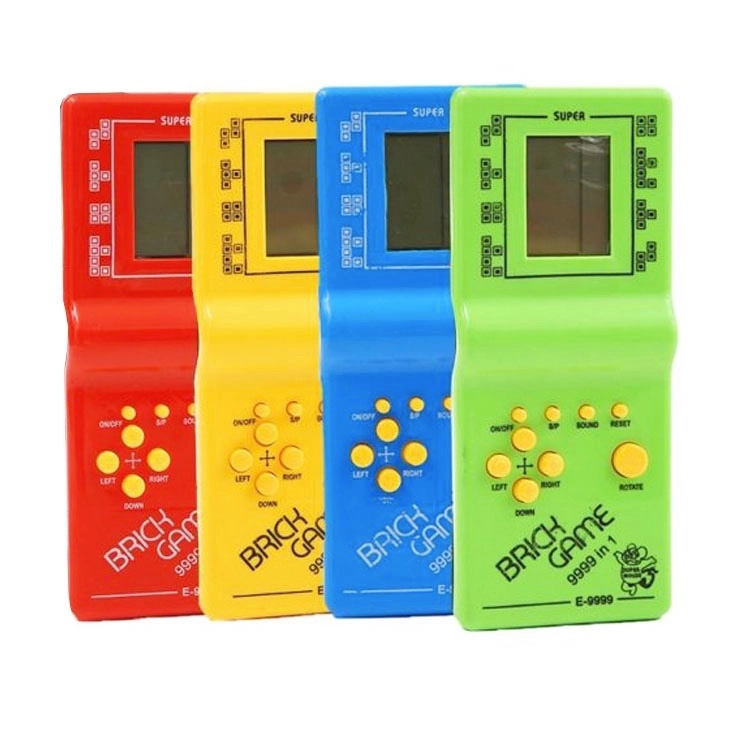 elektronická hra tetris – retro kapesní konzole