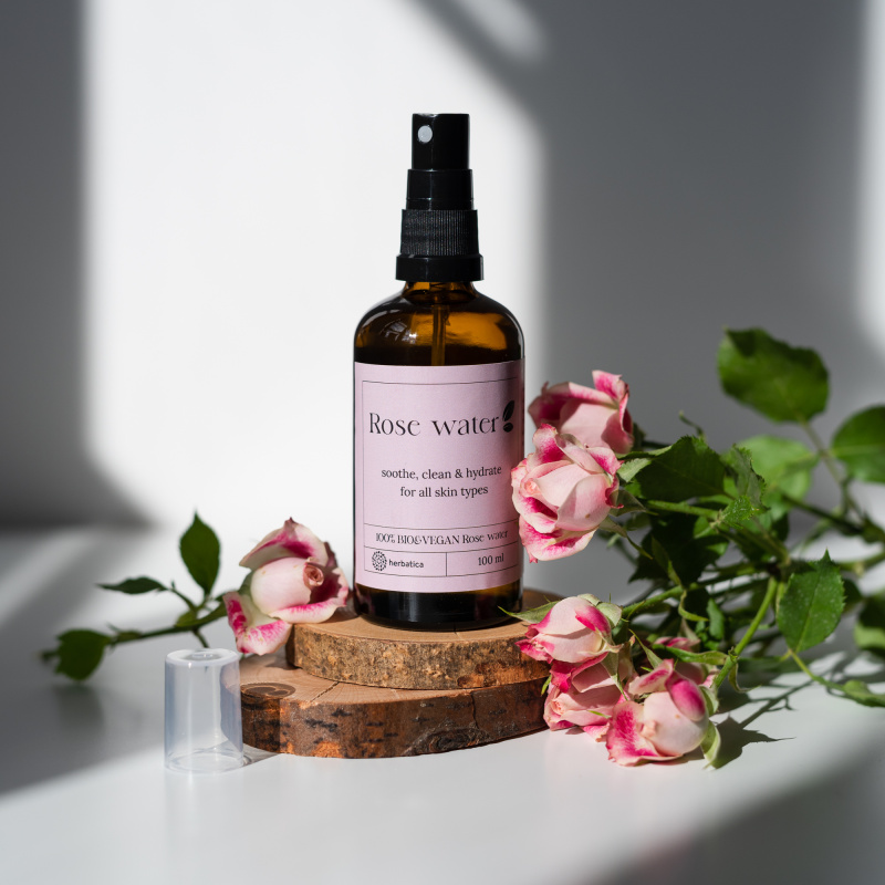 Herbatica Růžová voda 100% BIO přírodní, 100ml