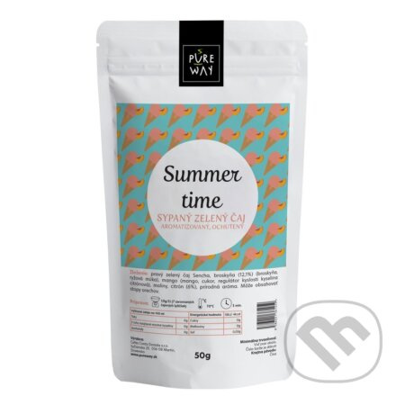 Summer time - sypaný zelený čaj aromatizovaný, ochutený