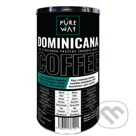 Dominicana (odrodová káva zrnková v darčekovej tube 350 g)