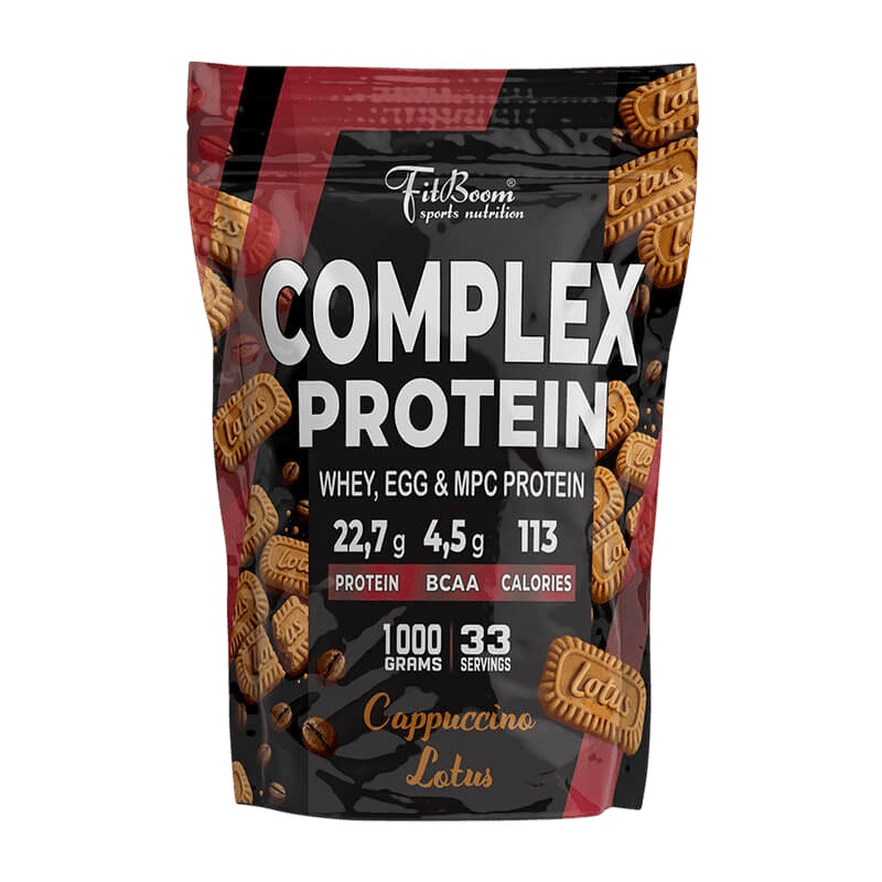 FitBoom Complex Protein 1000 g - Cappuccino Lotus