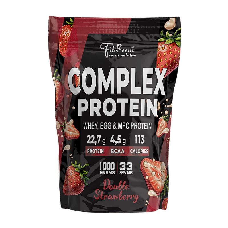 FitBoom Complex Protein 1000 g - Double Strawberry