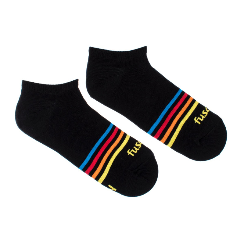 Členkové ponožky Pásik čierny S (Unisex veľkosť S (veľkosť 35-38))