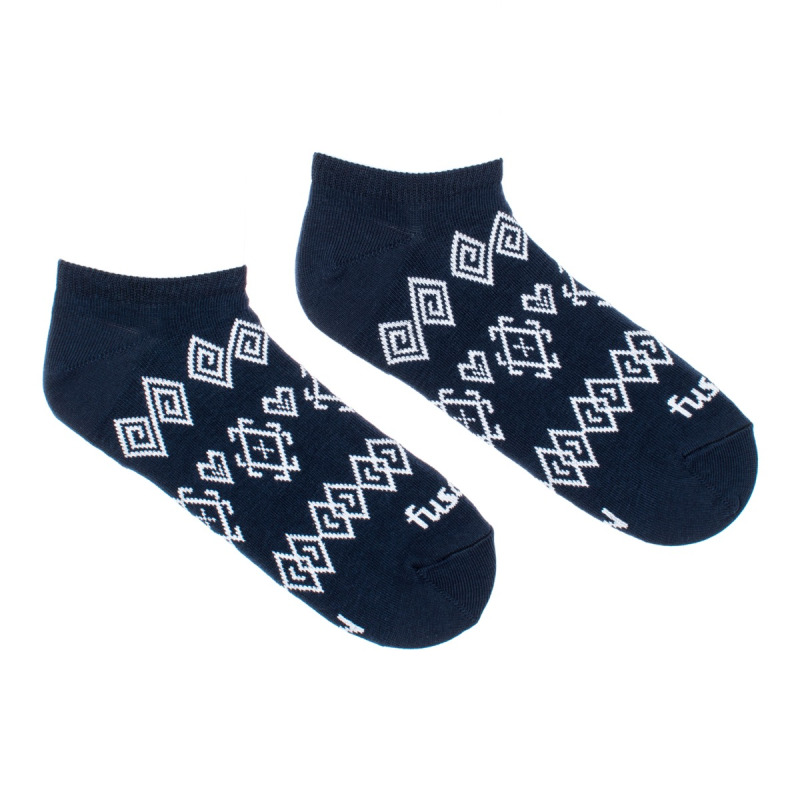 Členkové ponožky Modrotlač Čičmany L (Unisex veľkosť L (veľkosť 43-46))