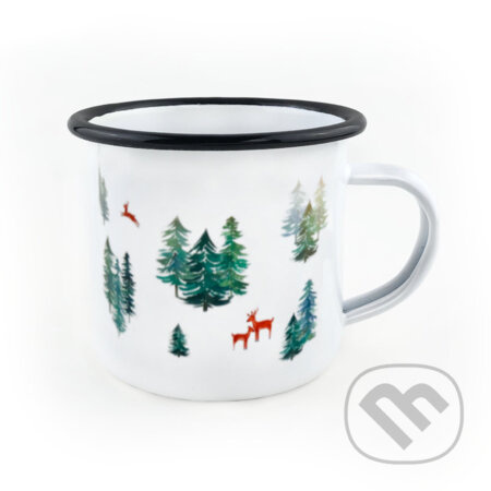 Smaltovaný hrnek Život v lese