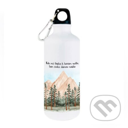 Turistická láhev Kde mě láska k horám vedla, tam srdce domov našlo