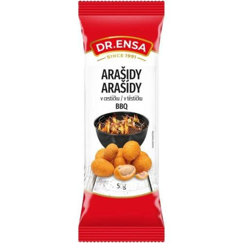 Dr.Ensa arašídy v těstíčku s příchutí barbecue 50g