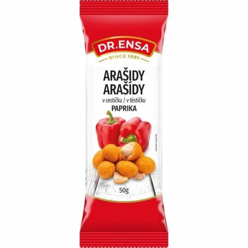 Dr.Ensa arašídy v těstíčku s příchutí paprika 50g