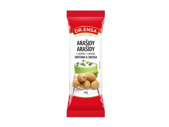 Arašídy v těstíčku smetana cibulka 50g