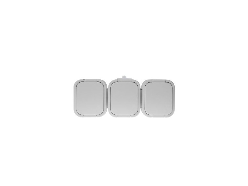 Zásuvka trojnásobná TIMEX NT-316 B2 1850030,3x2p+Z, 16A/250V, IP54, bílá