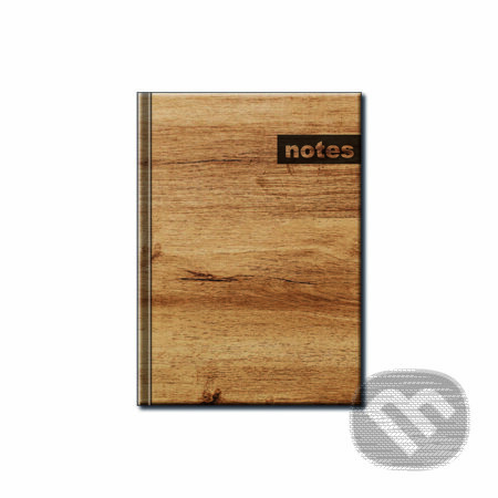 Notes mini - drevo tmavé (linajkovaný)