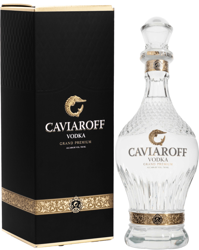 Caviaroff Vodka Grand Premium v kartonu 40% 0,7l