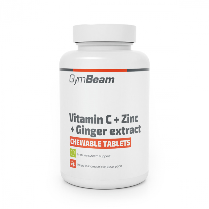 GYMBEAM Vitamin C zinek extrakt ze zázvoru 90 tablet