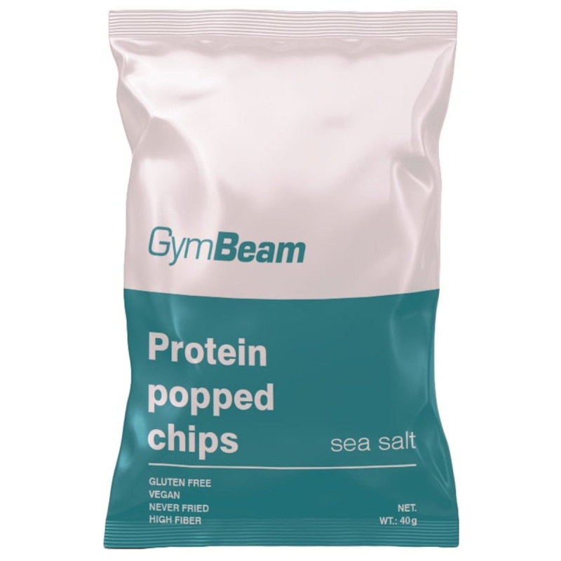 GymBeam Proteinové chipsy mořská sůl