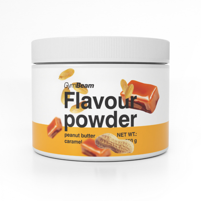 GymBeam Flavour powder, 250 g Příchuť: arašídové máslo karamel