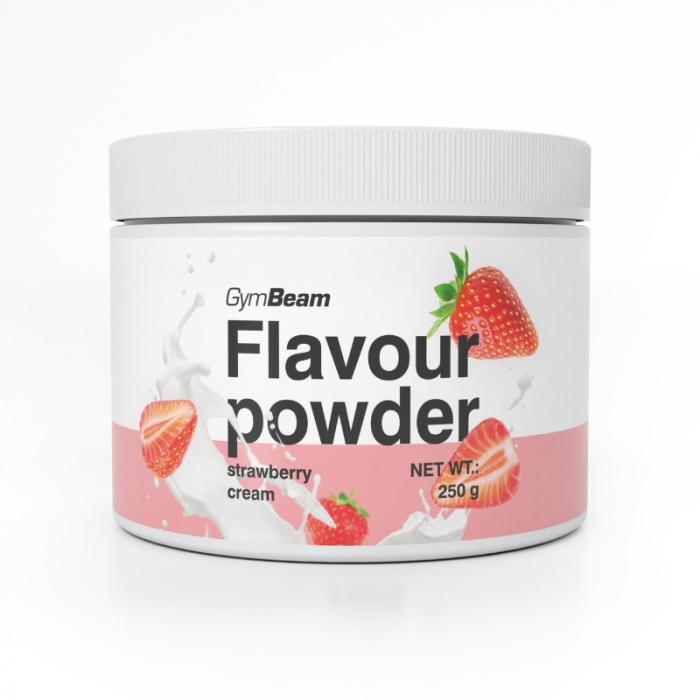 GymBeam Flavour powder, 250 g Příchuť: jahodový krém