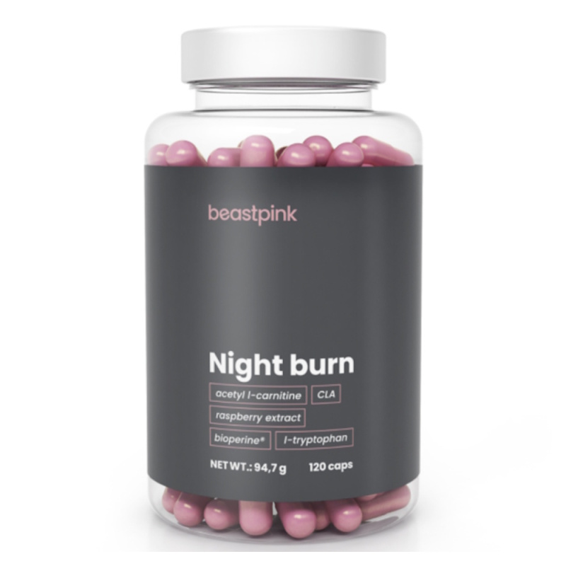 GYMBEAM BeastPink Night burn spalovač tuků 120 tobolek