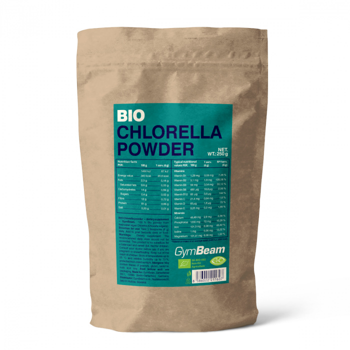 GymBeam BIO Chlorella prášek, 250 g
