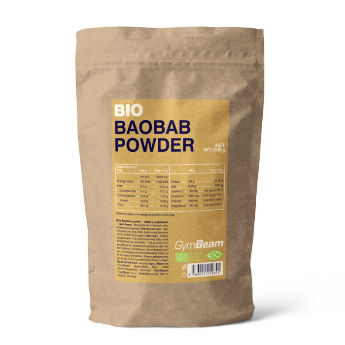 GymBeam BIO Baobab prášek, 200g