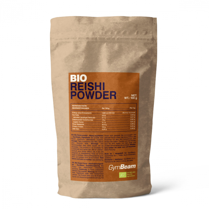 GymBeam BIO Reishi prášek, 100 g