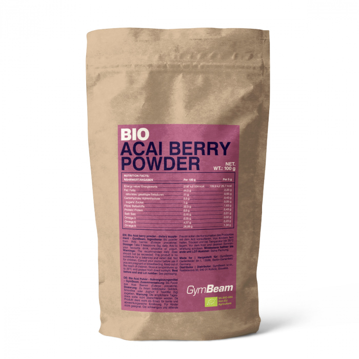 GymBeam BIO Acai prášek, 100 g