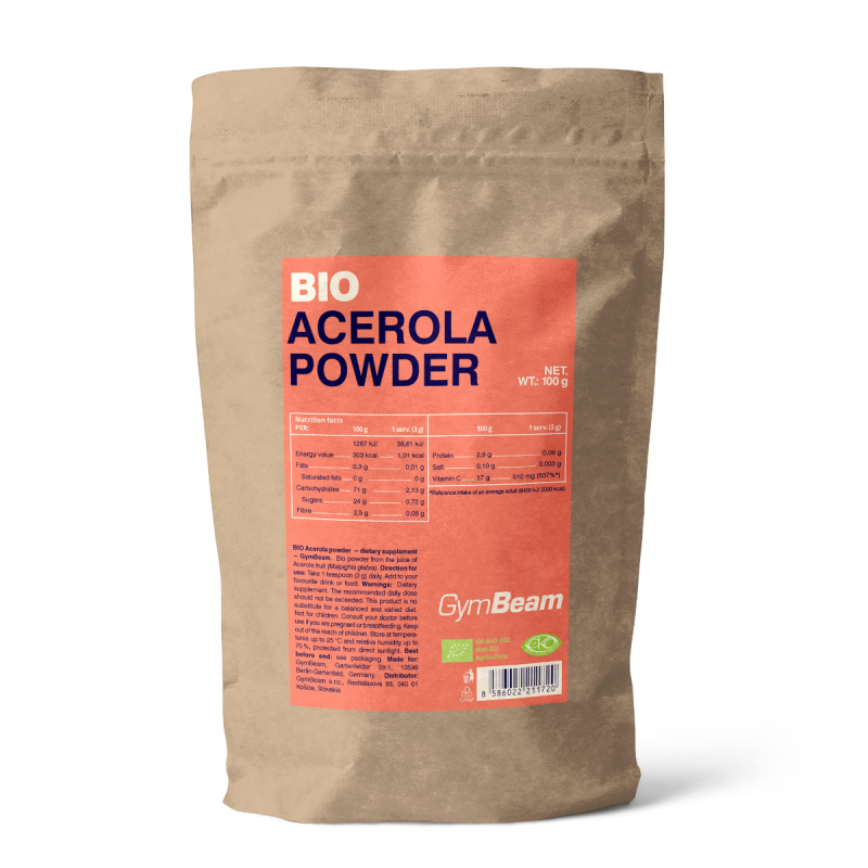 GymBeam BIO Acerola prášek, 100 g