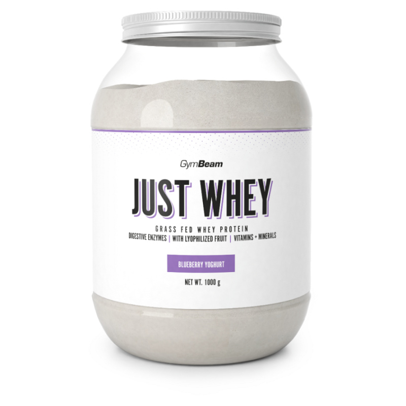 GymBeam Protein Just Whey 1000 g - borůvkový jogurt