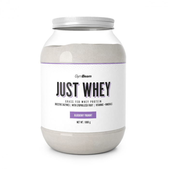 GymBeam Protein Just Whey 1000 g - borůvkový jogurt