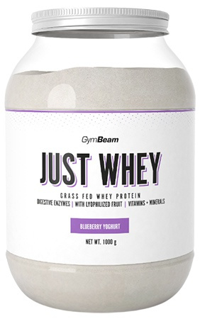 GymBeam Protein Just Whey 1000 g - borůvkový jogurt