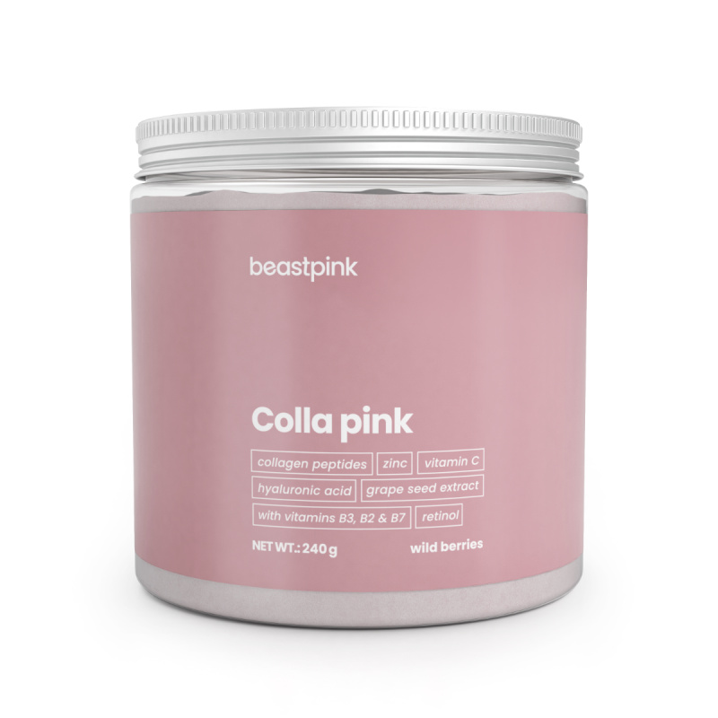 GYMBEAM BeastPink colla pink lesní ovoce 240 g