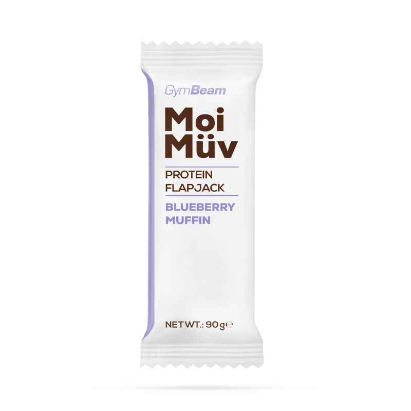 GymBeam MoiMüv Protein Flapjack, 90 g Příchuť: borůvkový muffin
