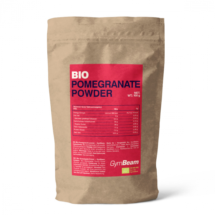 GymBeam BIO Prášek z granátového jablka, 100 g