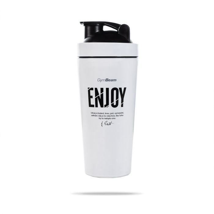 GymBeam Šejkr ENJOY bílá, 750 ml