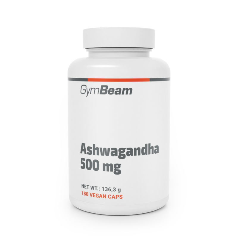 GymBeam Ashwagandha 500 mg - 180 kapslí