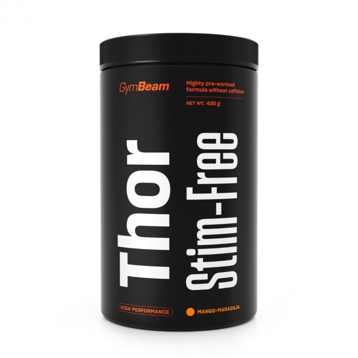 GymBeam Pre-Workout Thor Stim-free 420 g - jahoda/kiwi